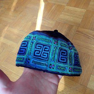 Handmade Beanie  by the H'mong of  Northern Vietnam